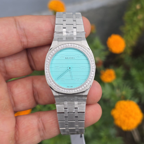 Luxury 25H YA Blue Diamond Bezel
