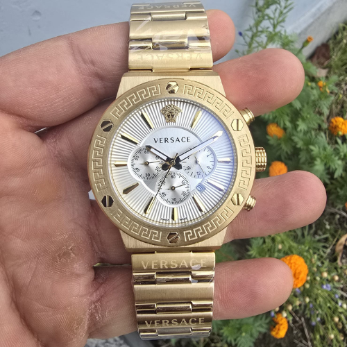 Designer  Greca Chronograph VEZ White