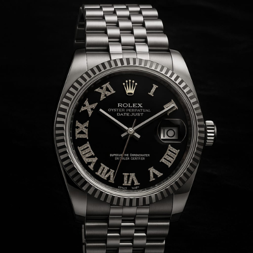 Luxury Datejust 36 Fluted Black Roman
