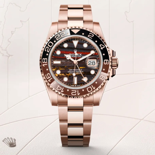 Luxury GMT-Master2 Oyster, Color Line, 40 mm, Everose gold