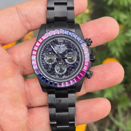 Luxury Daytona Blaken Rainbow Watch